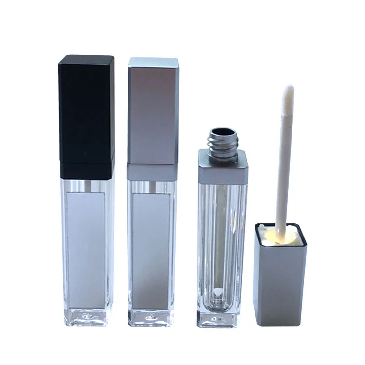 silver lip gloss bottle
