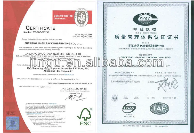 Fsa certificate