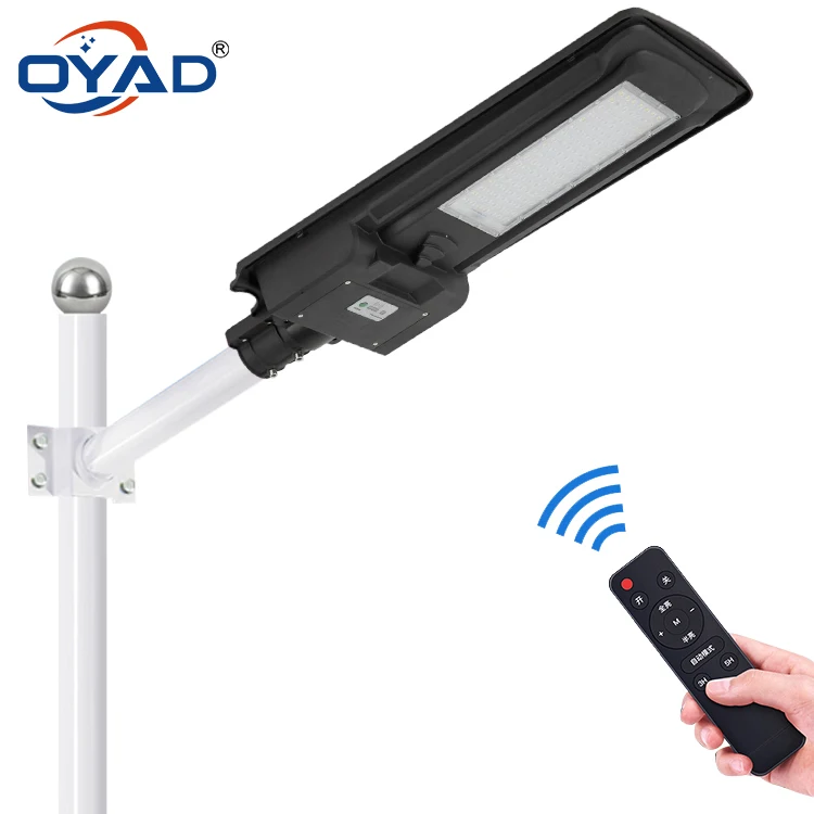 
Aluminum housing with wemote control 60w 120w all in one integrated led solar street lamp 