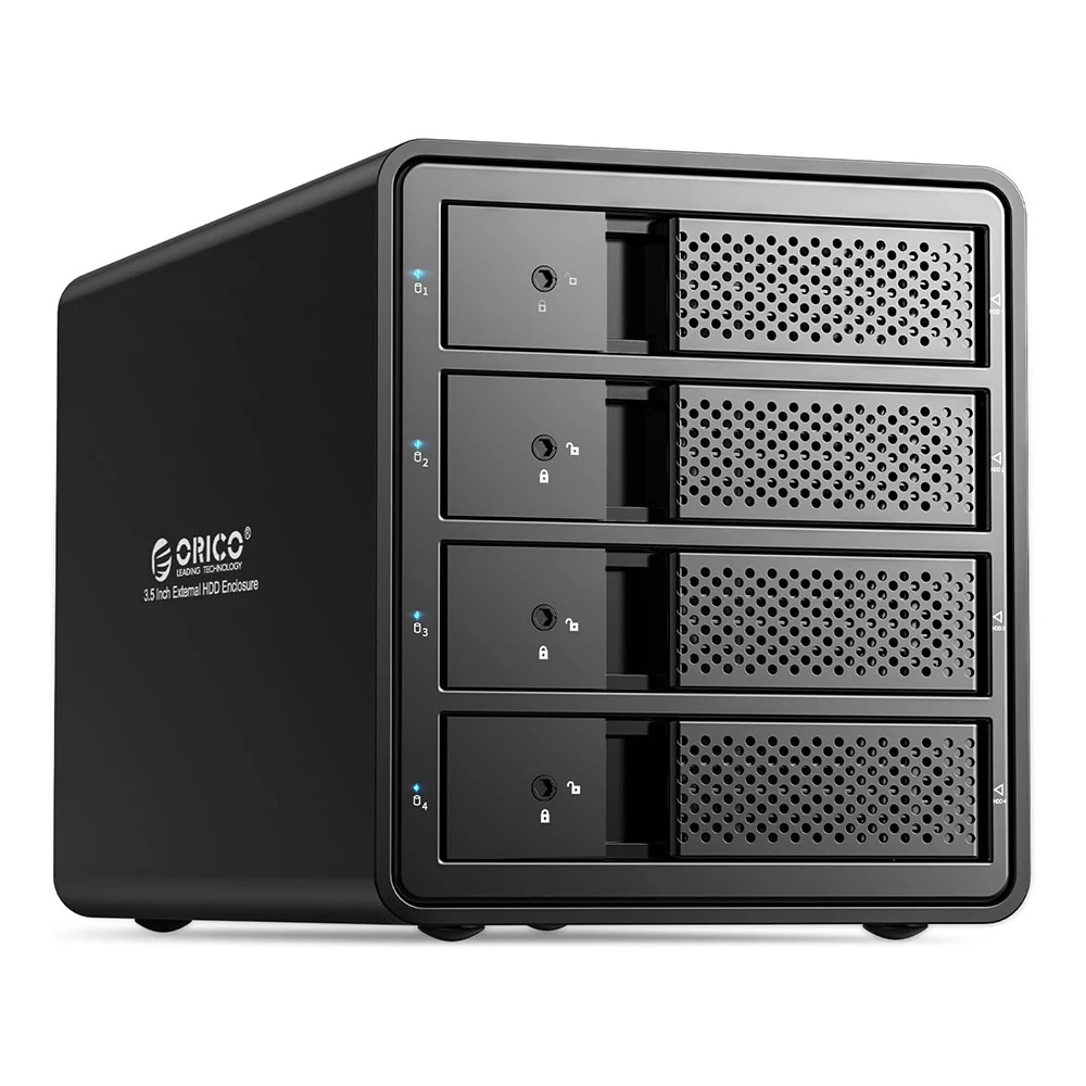 Orico 4 Bay Multi Hard Drive Enclosure With 1tb Ssd & 2tb Disco Duro