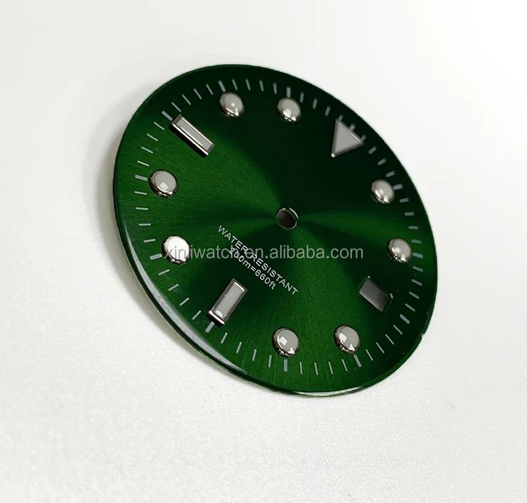 Wholesale Watch Dials Fit 7s26 Movements Classic Black And Dark Green