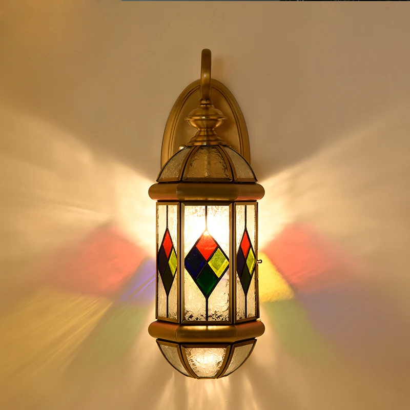 Classic European Style Black color Garden Wall Mount Lighting Fixture