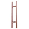 316 304 H Type Double Sided Stainless Steel Rose Gold Pull Handles Sliding Glass Door Handle