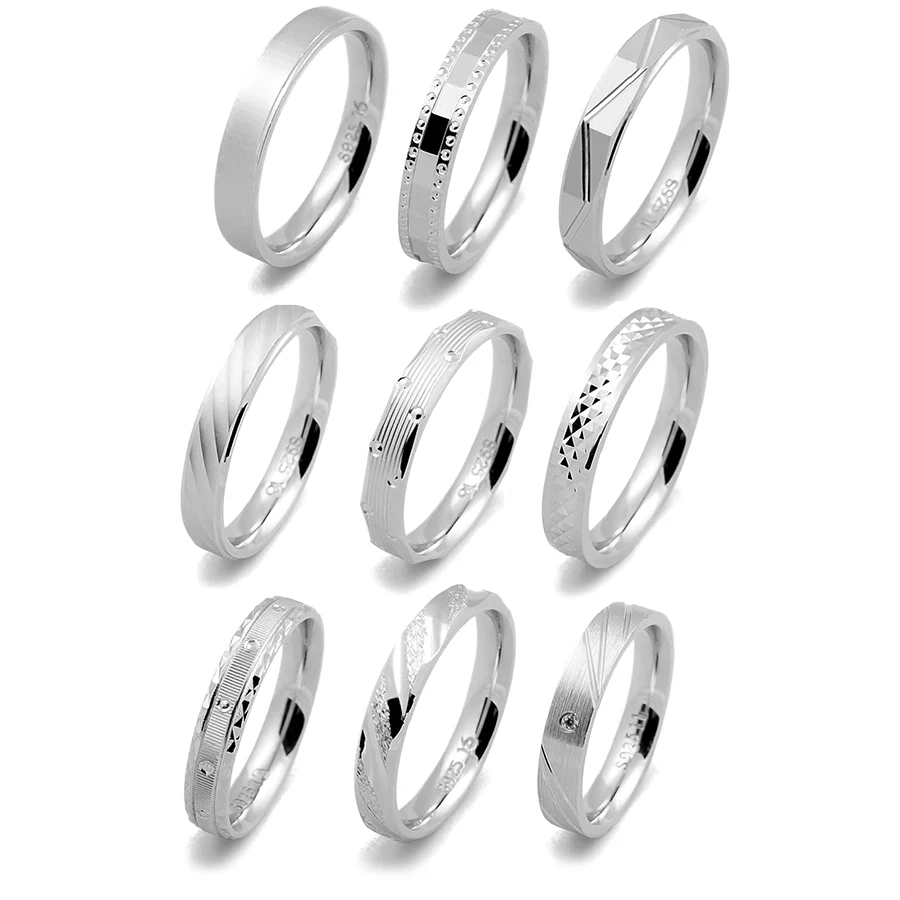RSA TM TF wedding ring sets 925 custom couple 18k gold plated sterling silver ring for men women Alibaba