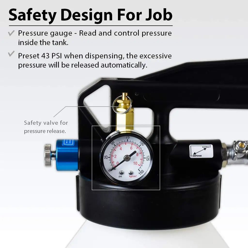 10l Pneumatic Transmission Oil Filler Tool Fluid Extractor Refill Pump