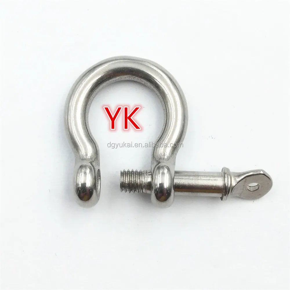 4mm/5mm Stainless Steel 304 Rigging Shackle Bow Shackle With Safety Pin