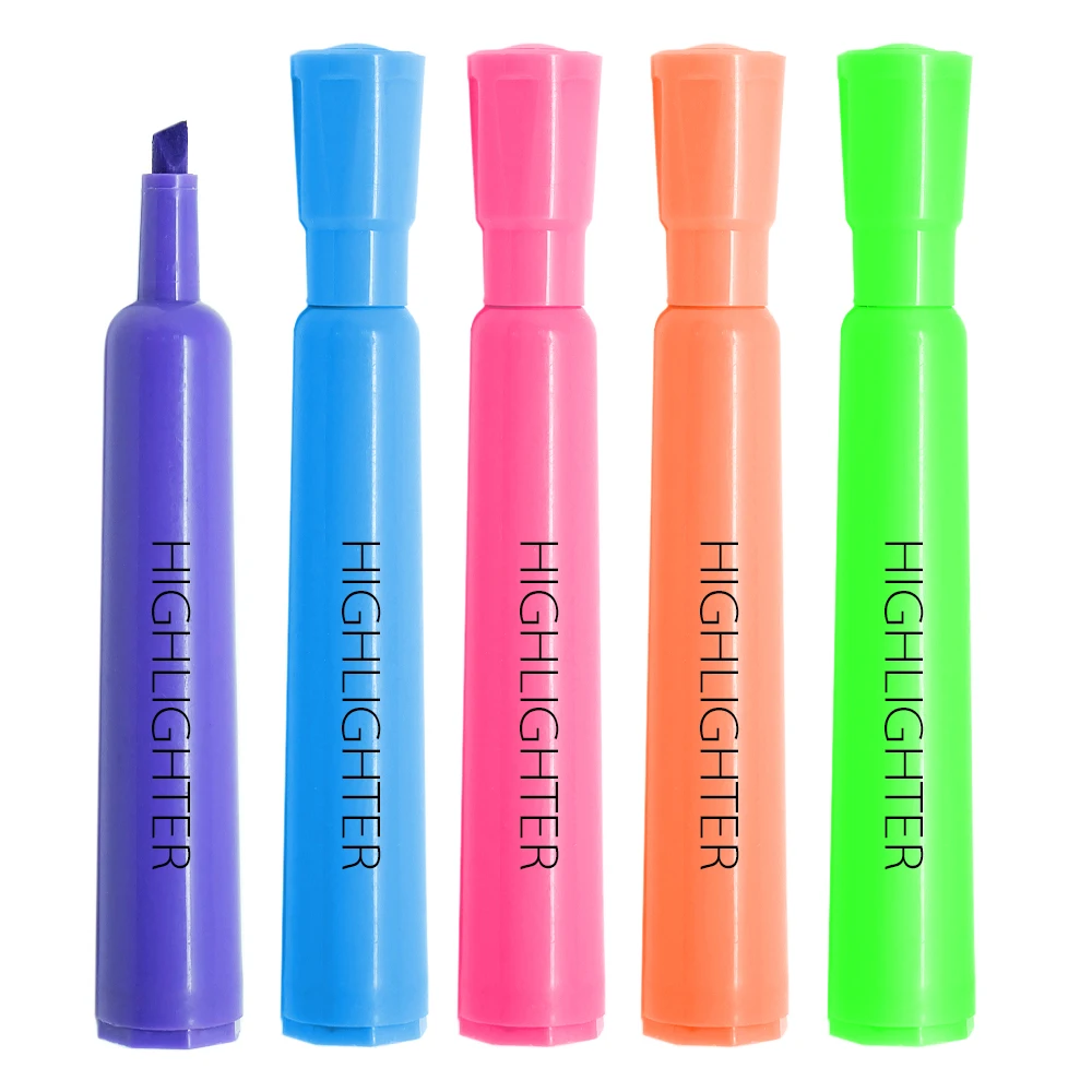 Quality Painting Underlining Writing Bright Color Highlighter Pens