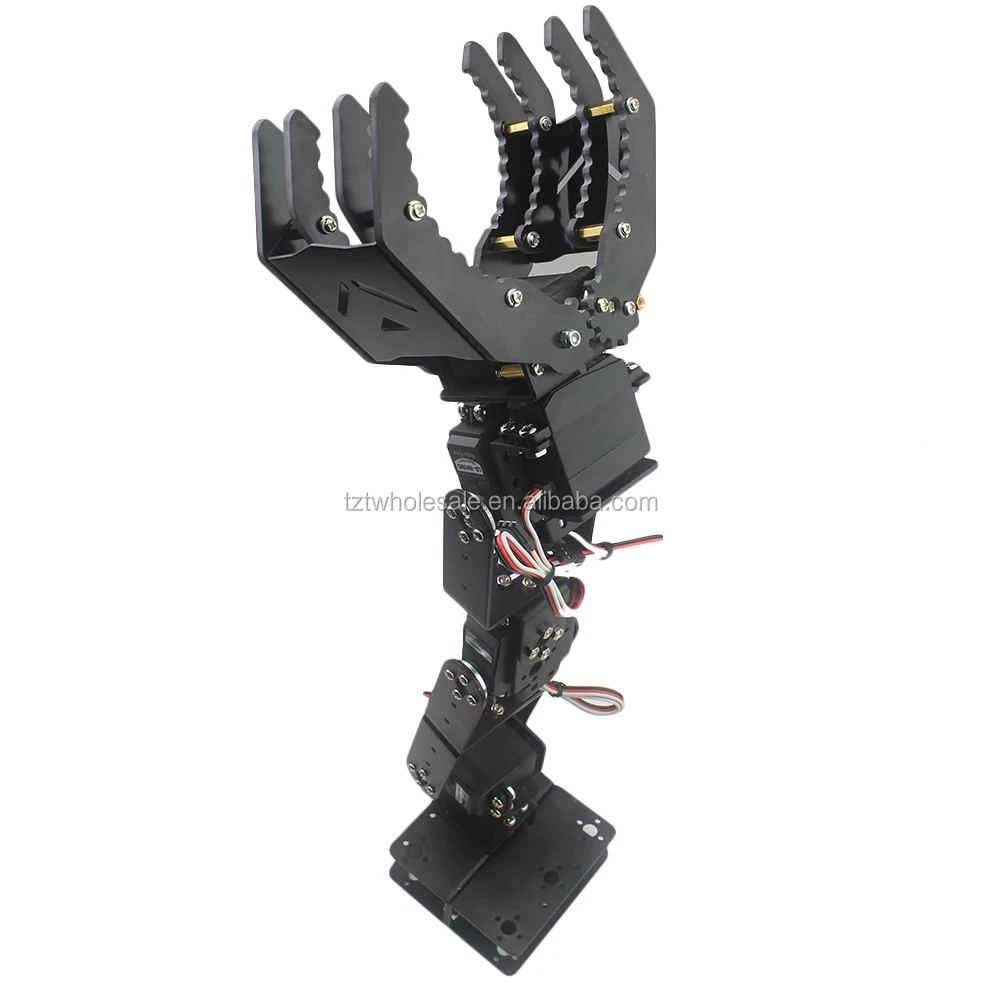 6DOF Robot Mechanical Arm Hand Clamp Claw Manipulator Frame for Arduino DIY paUS 