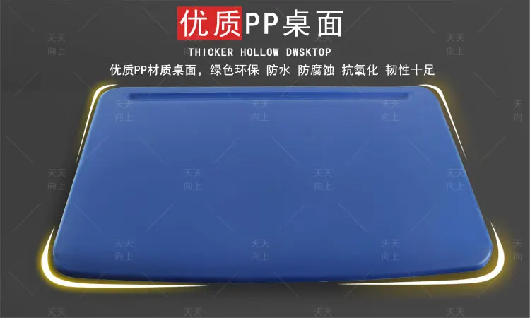 Single Seater Attached School Desks and Chair Stable School Furniture Classroom Student 2-Piece Set Writing Desk