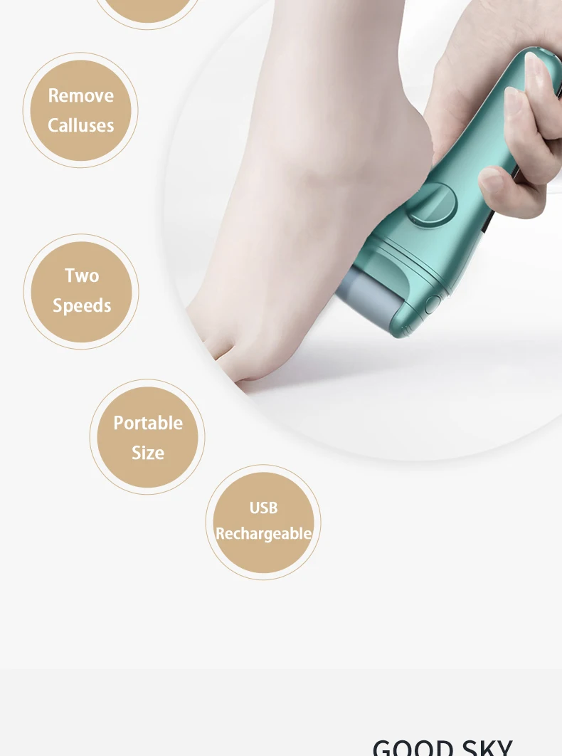 Powerful Electric Callus Remover Cordlessbest Rechargeable Electronic