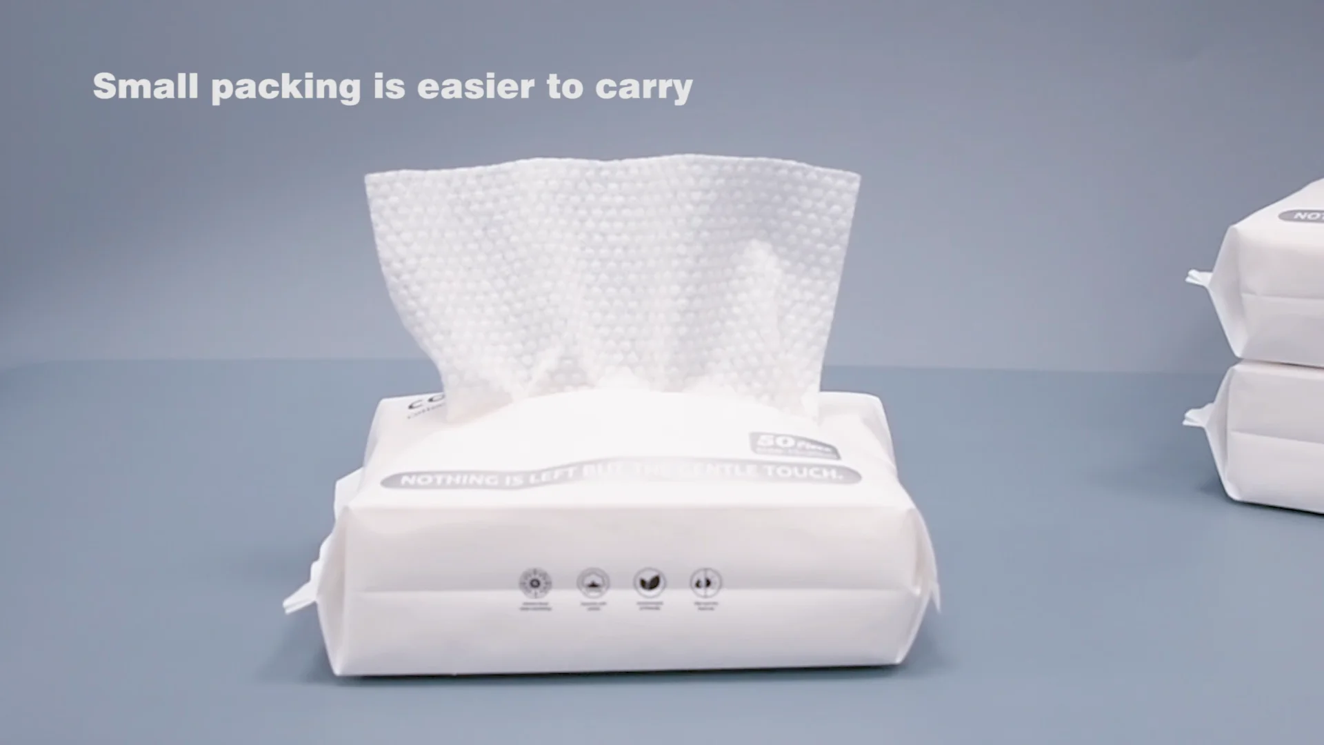 Lint Free Cosmetic Biodegradable Cotton Towel Cleaning Cloth Disposable