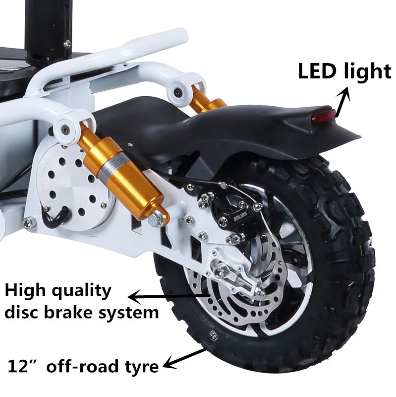 2000W 1600W 48V fast speed big powerful 2 wheels folding outdoor adults e scooter motorcycles electric scooters