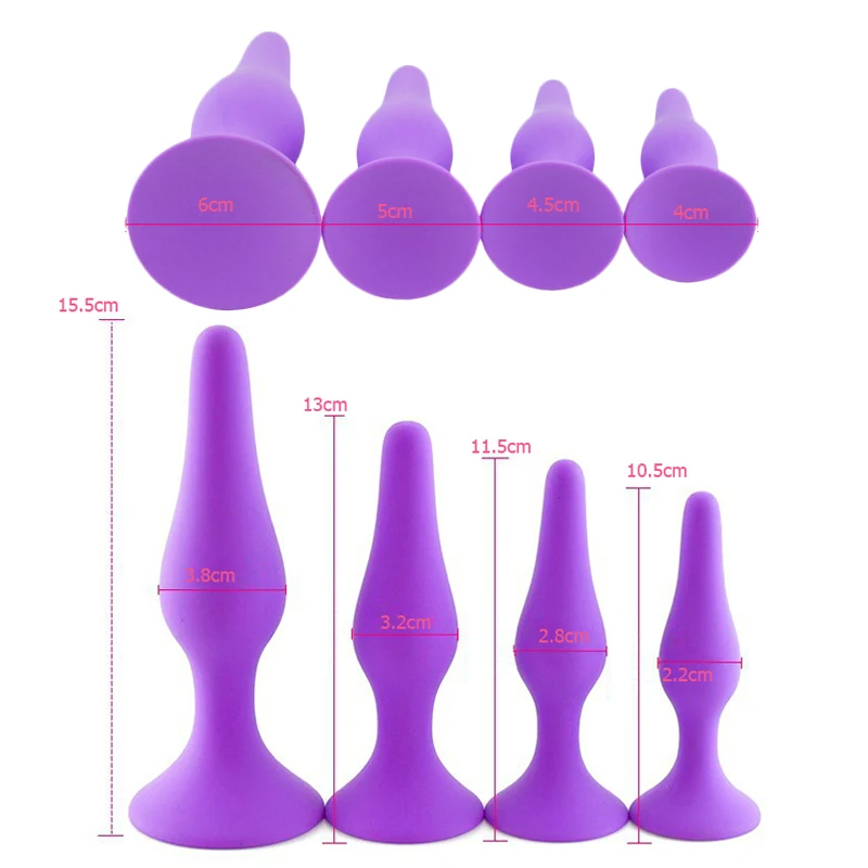 Silicone anal plug detailed texture view