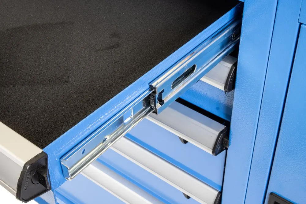 Customized Premium Modular Storage Metal  Empty Tool Trolley Tool Cart Blue factory
