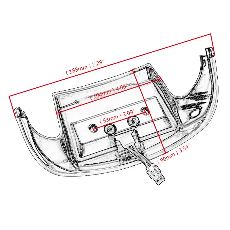 Motorcycle LED Fender Tip Light Front Leading Edge Driving Brake Light For Harley FLSTC FLHT FLHTCU FLHR Motor Parts