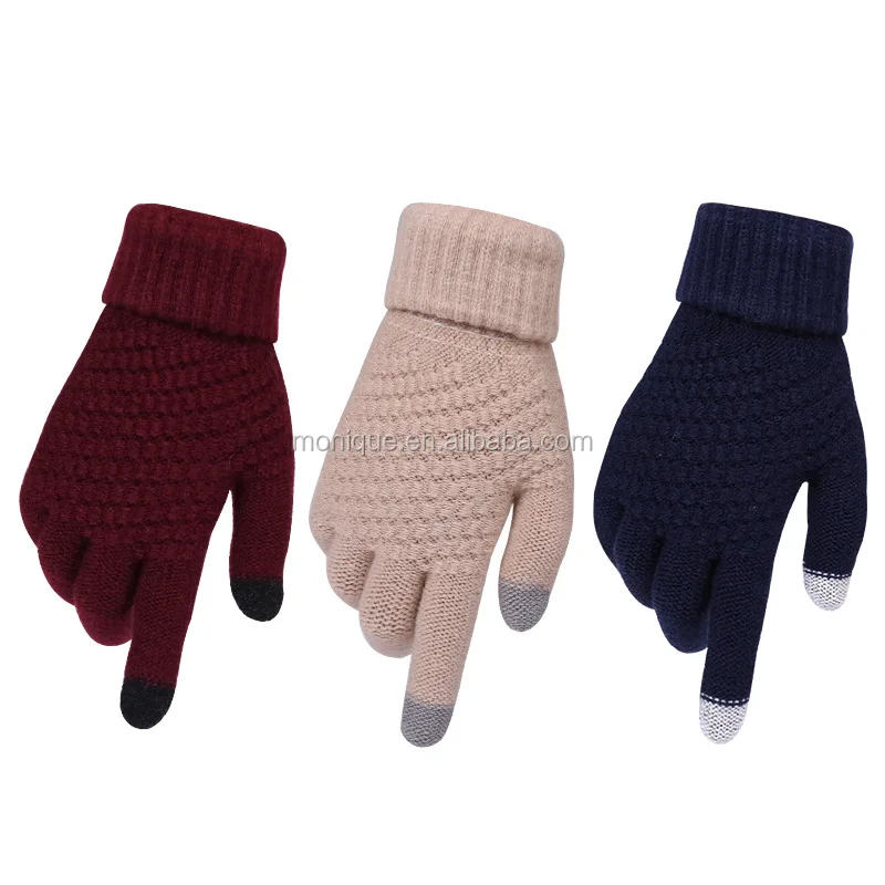 knitted gloves women