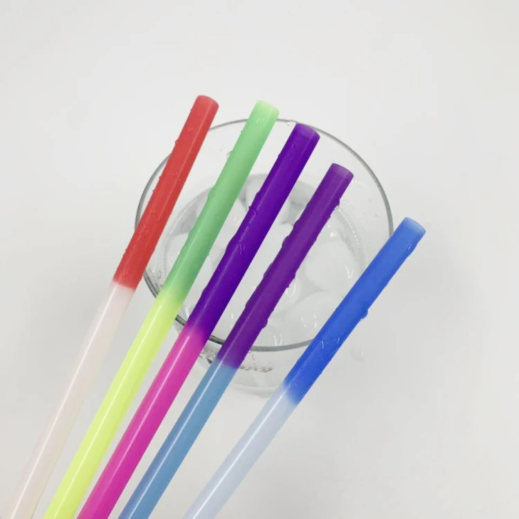 2020 Hot Sale Pp Color Changing Straw Reusable Temperature Change ...