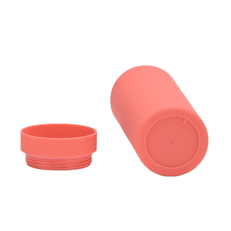 16oz Plastic Tumbler Cups Double Wall With Lid And Straw Mug Insulated