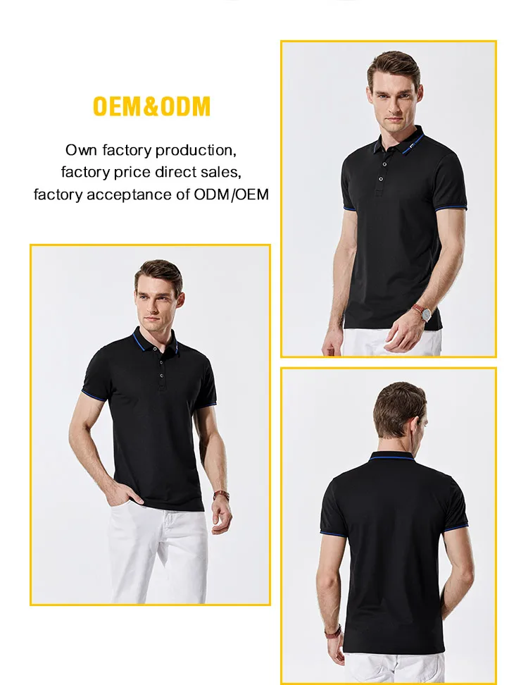 Outdoor premium custom logo mesh fabric mens polo shirts for men golf t shirt