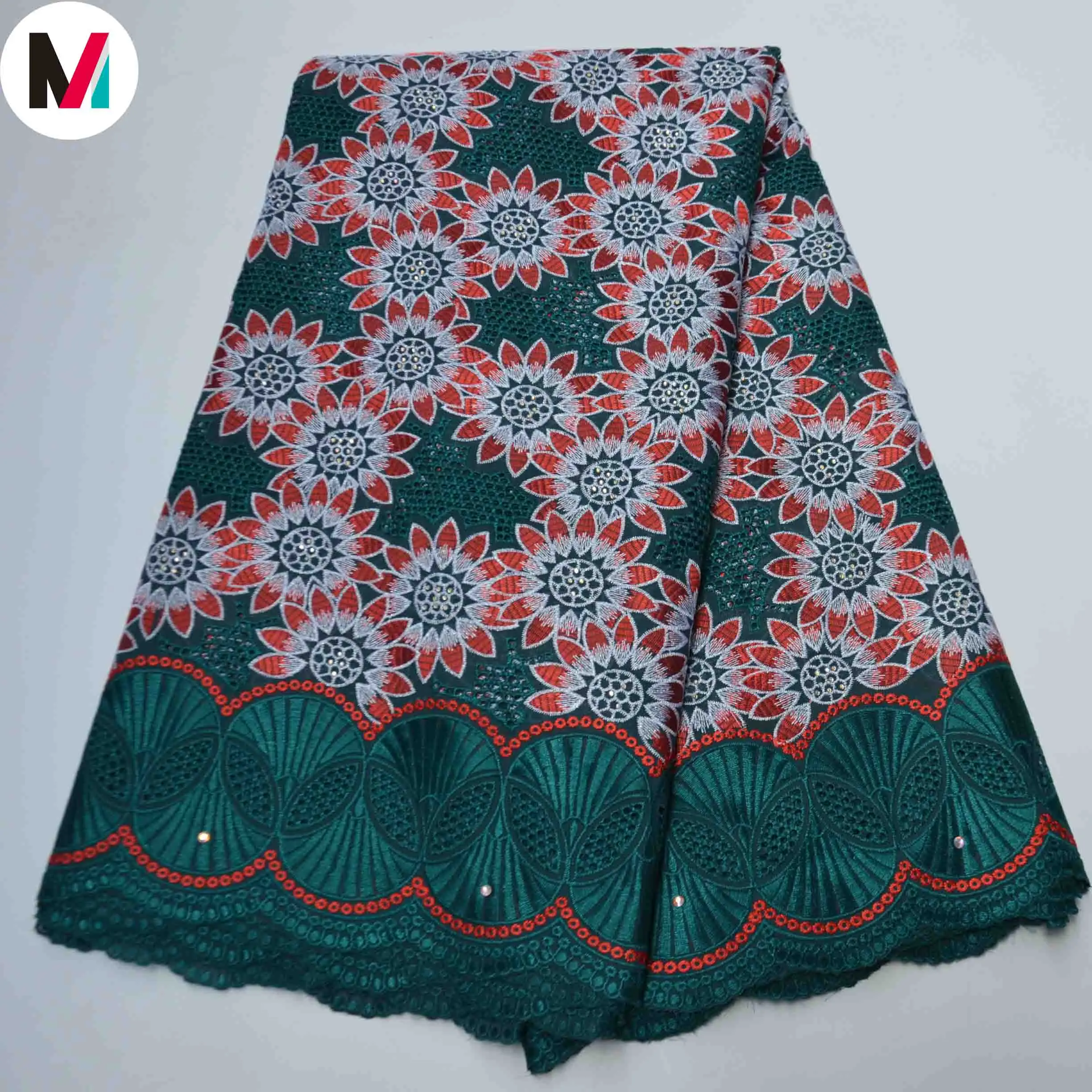 African Style Dry Lace Tissu Broderie 