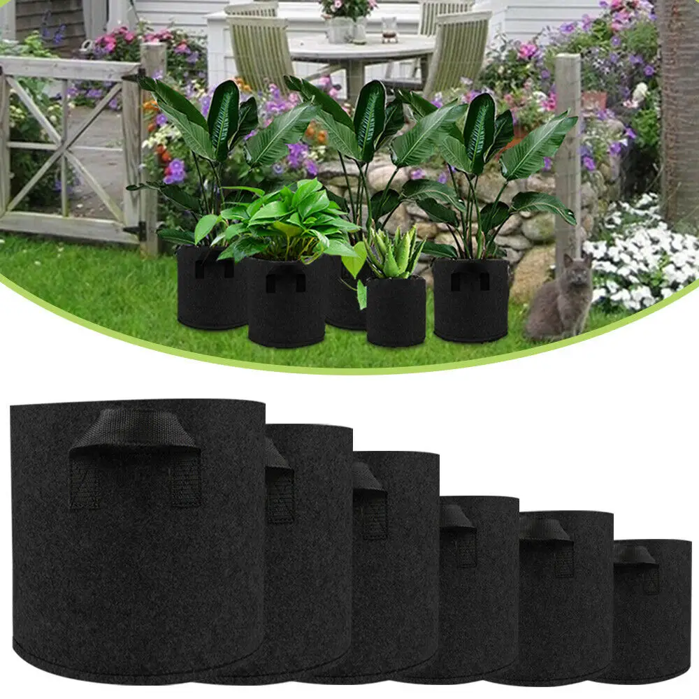 Garden Root Grow Pots Planting felt grow bag