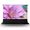 120inch hot selling electric floor raising projector screen with automatic base for screen pull up
