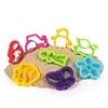 Summer fun kids DIY educational magic space modeling toy sand painting molds 8pcs sets