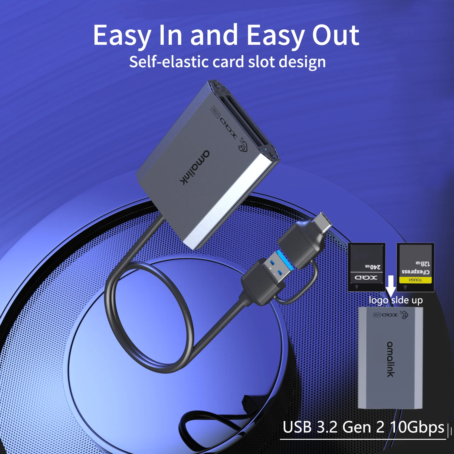 Cf Express Type B Card Reader Usb 3.2 Gen 2 10 Gbps Support Usb-c Or ...