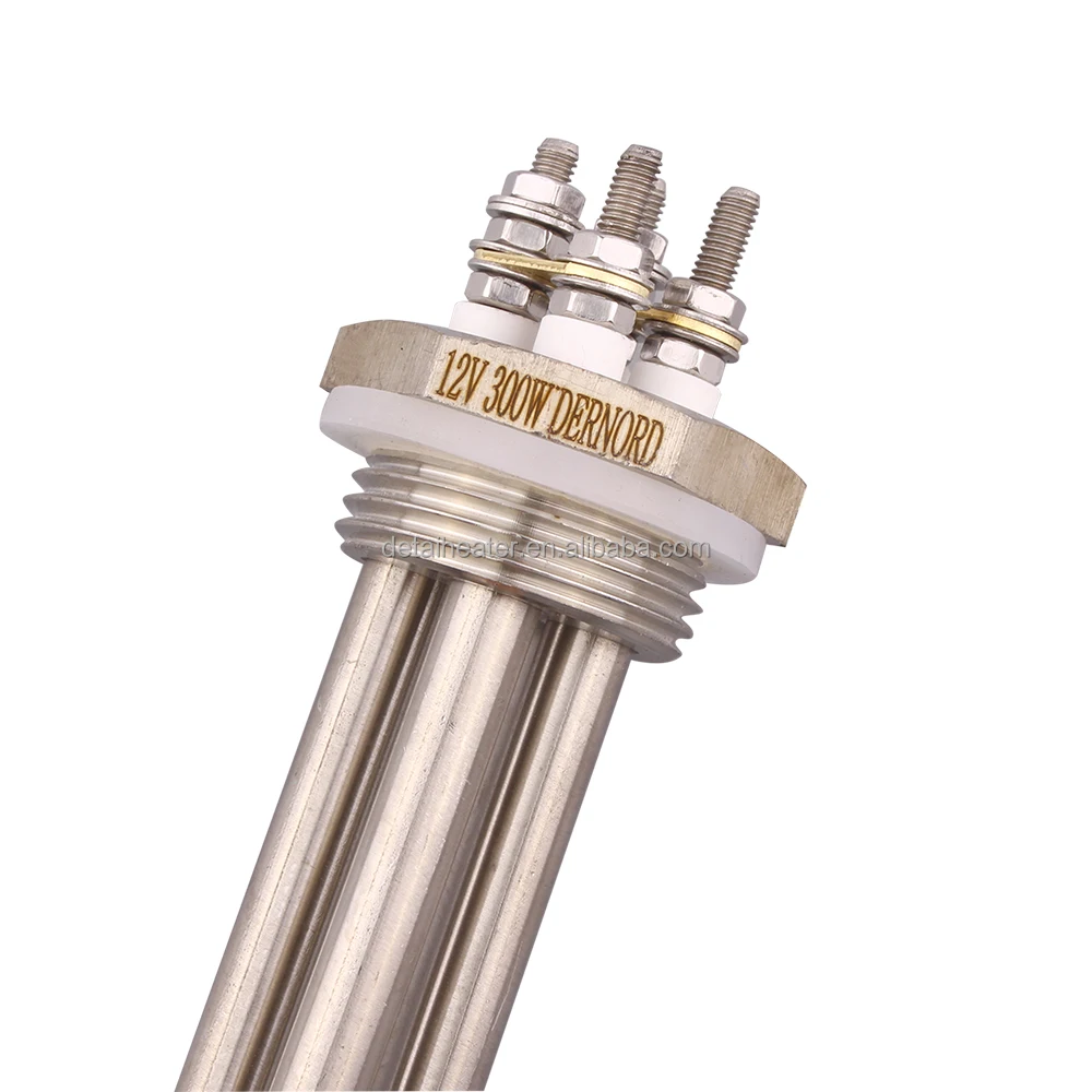 Water Dc Heating Element Immersion Electric Heater 12v 300w & Locknut