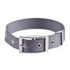 OEM Custom Color Adjustable Cold Gray Nylon Dog Training Collar , Dog Collar Buckle