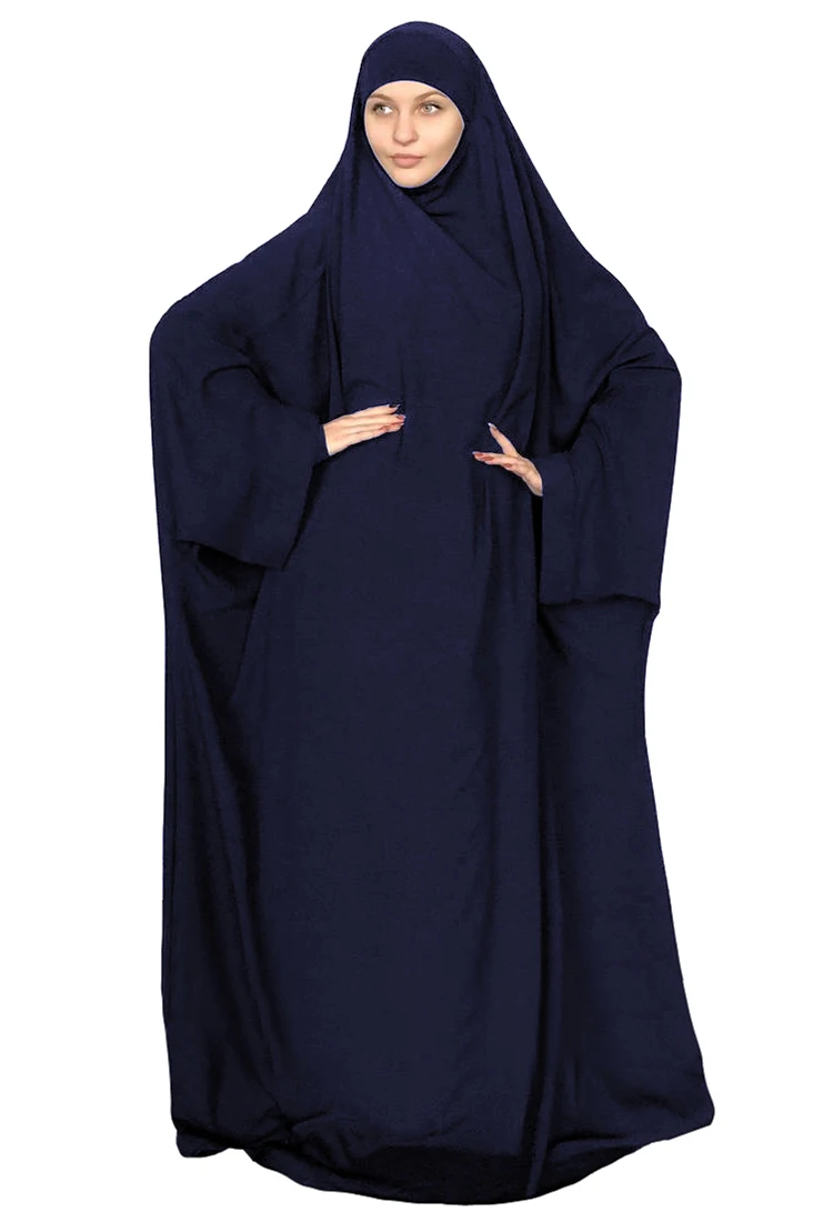 优雅的伊斯兰穆斯林长裙祈祷thobe abaya kaftan服装