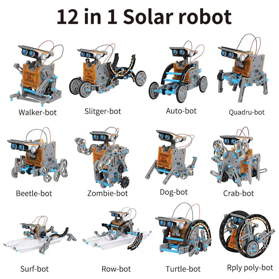 Stem 12in1 Education Solar Robot Toys Diy Building Science Experiment