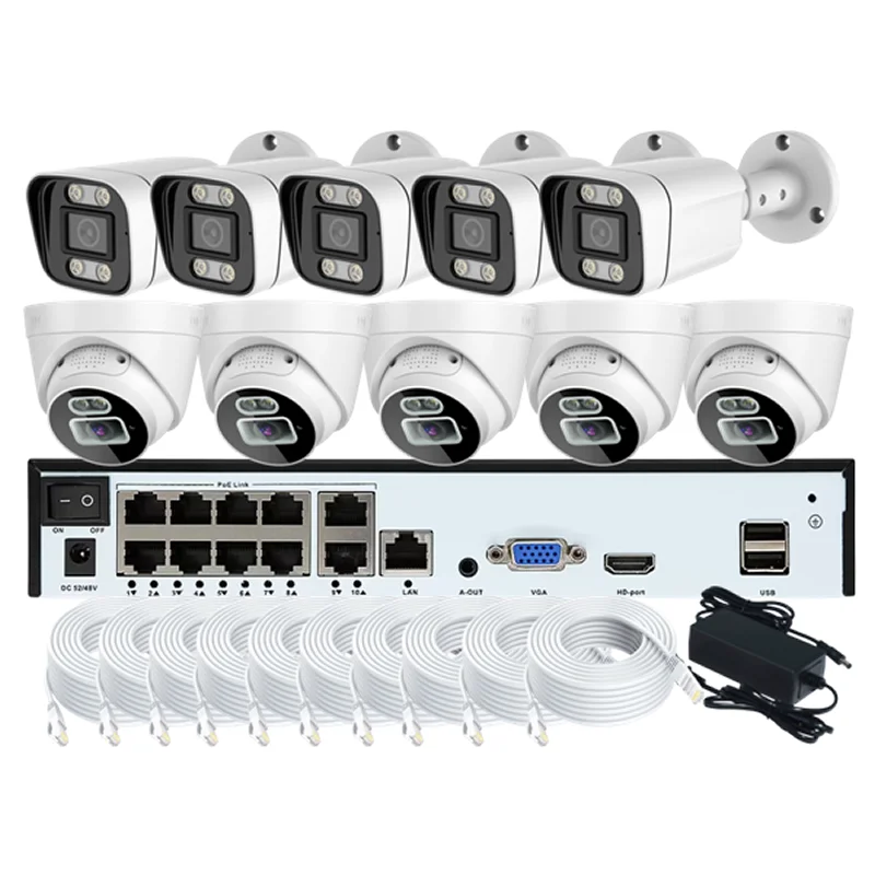 Commercial-grade 4K turret camera with IP67 housing and IR illumination