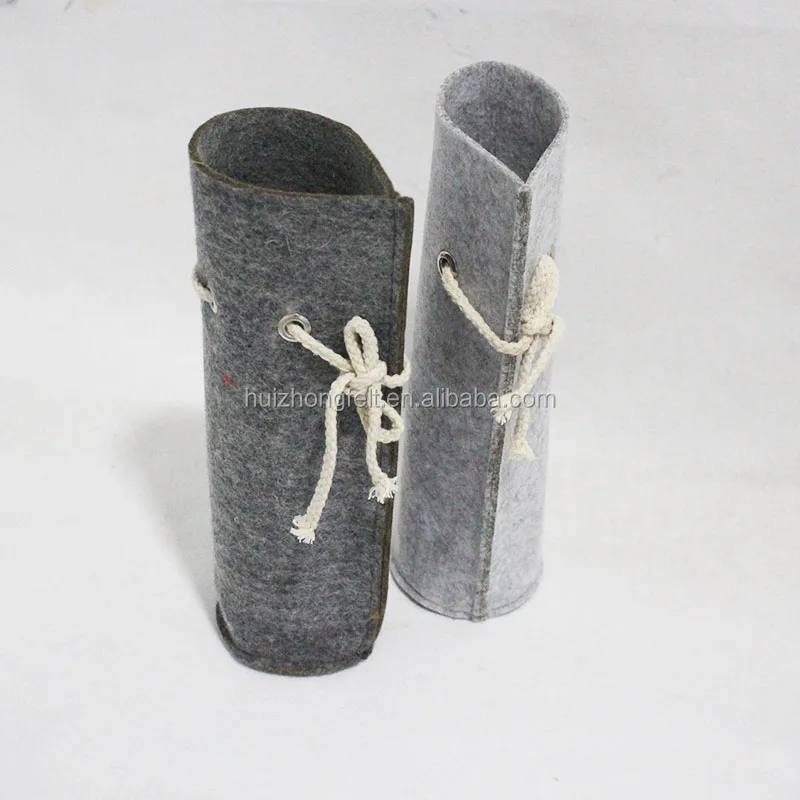 cusotomize size and color felt bottle holder bag