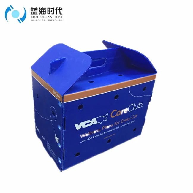 Pp Material Corrugated Plastic Pet Carrier Portable Corflute Cat