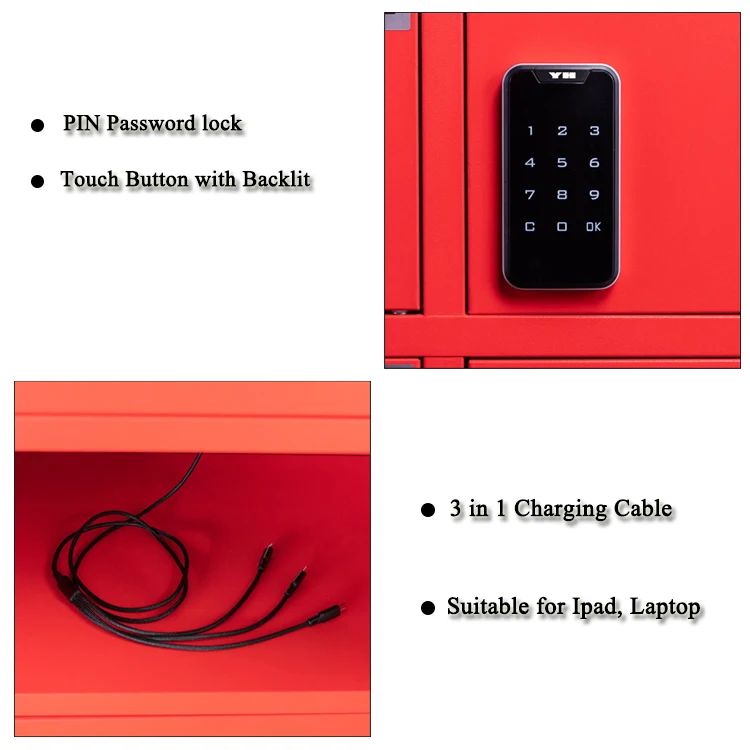 cell phone charging locker kiosk