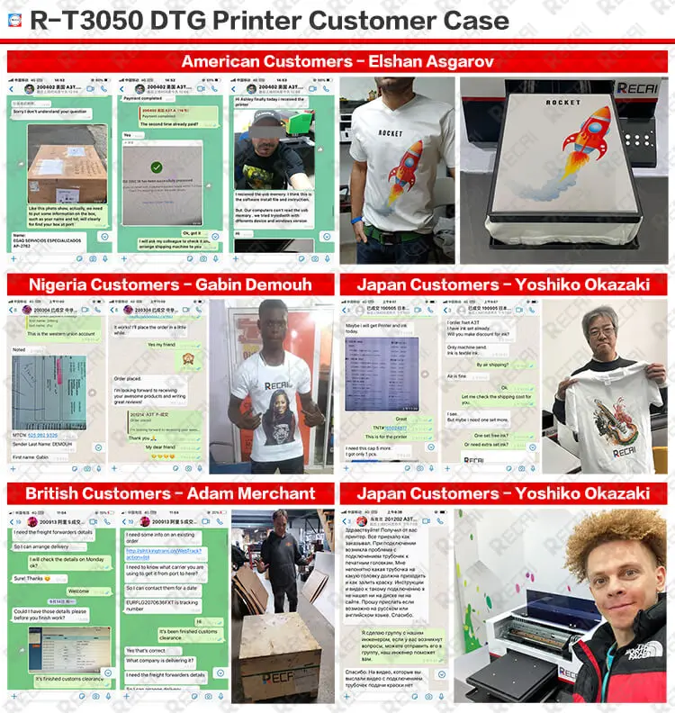 DX9 Print Head for Epson only $300 and $2200 RECAI A3 DTG Printer Tshirt Printing Machine