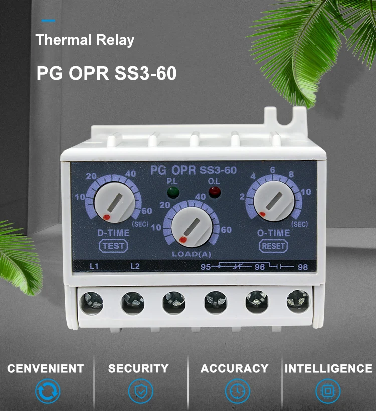 PG SS3 OPR SS3-60 Thermal relay 30A 60A 120A Timer relay