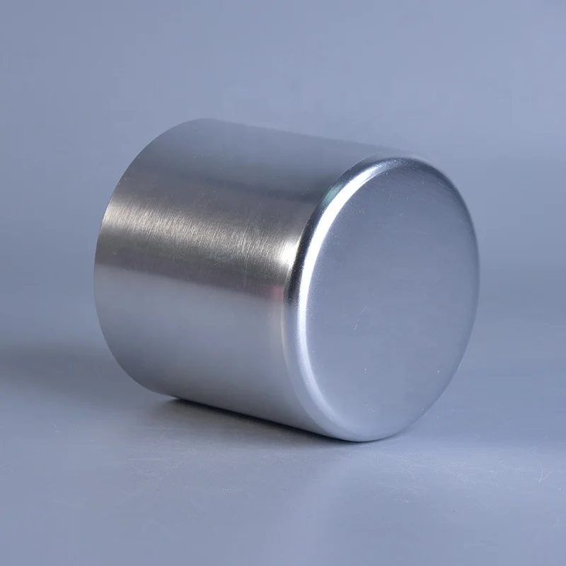 340ml Silver Candle Jars Metal Container for Soy Wax Home Decor Wholesale