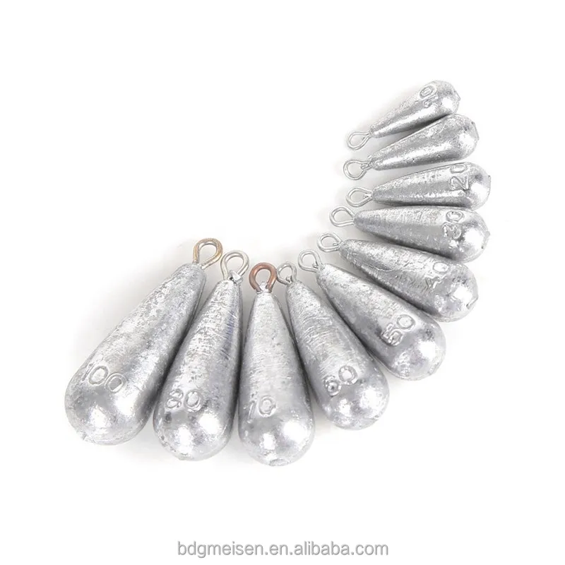 Double Loop Torpedo Sinkers Fishing Weights Deep Sea Bank Sinkers Egg