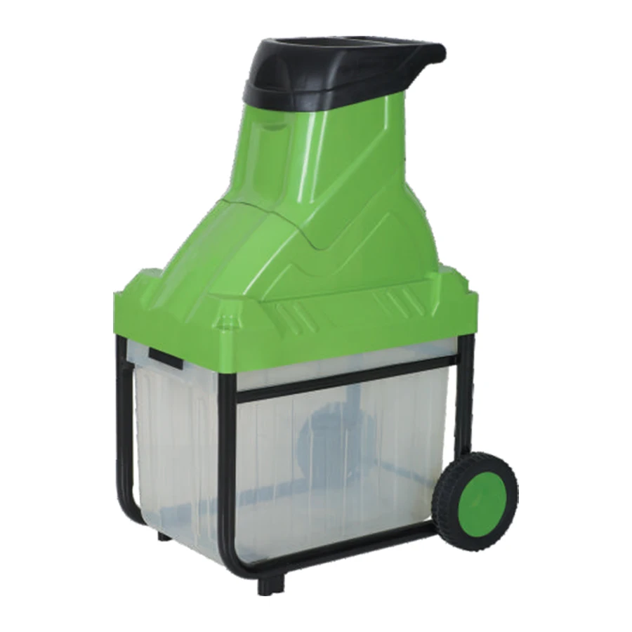 2800w Corded Electric Quiet Silent Garden Wood Chipper Shredder