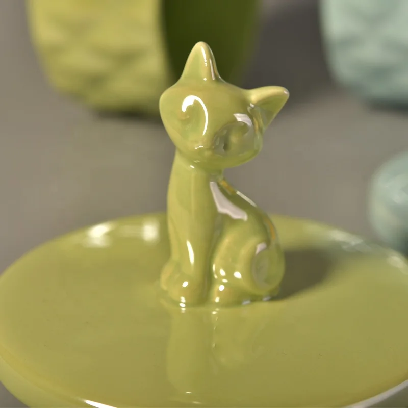 200ml Mini glazed ceramic candle jar scented candle vessel with lid home decor