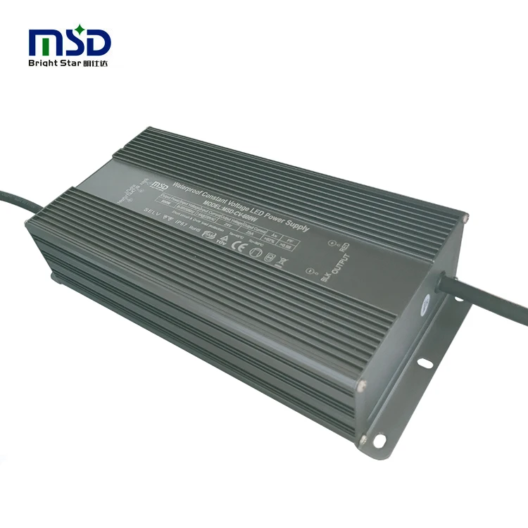 600W 24V 36V 48V Transformer MSD-CV-600W Waterproof LED 600W Power Supply