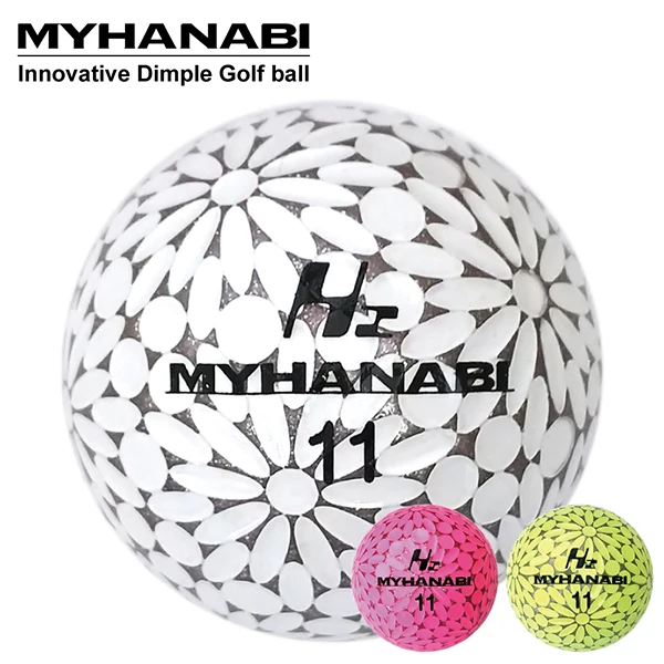 Firework-like pattern two-tone color urethane golf ball golfball