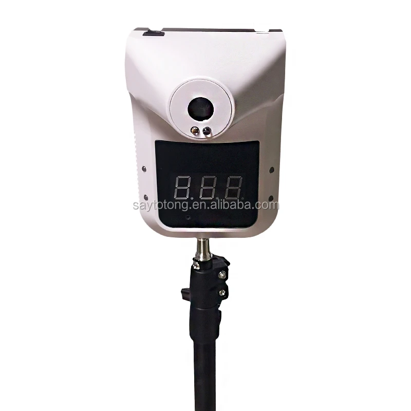 High quality automatic large LCD display hands free wall mounted thermometer