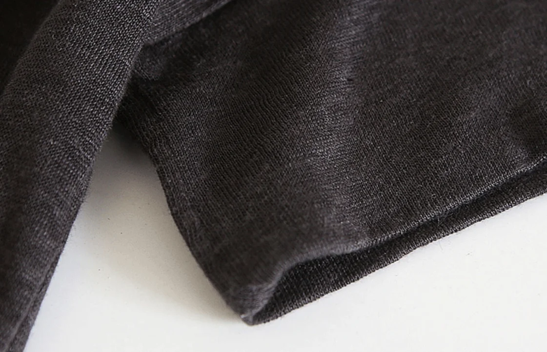 black linen t shirt women's