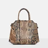 Guangzhou designer python print leather bags customised handbag import wholesale