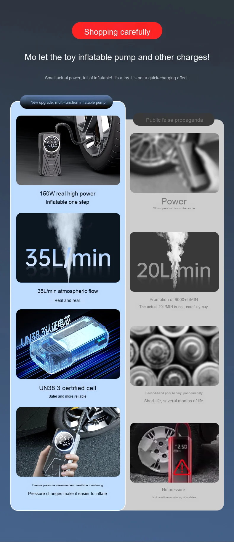 Wireless Electric Portable Air Pump with LCD Display New Car Jump starter for Vehicles and Motorcycles