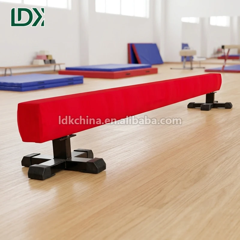 High Quality 3 m Wooden Balance Beams With Fixed Height Non Slip Gymnastics Floor Beams for Home and School Sports