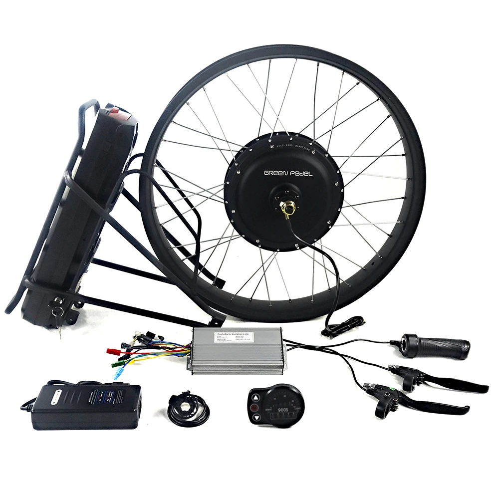 Greenpedel Disc Brake Cheap 48v 1000w China Diy Fat Electric Bicycle Kit With Battery Included